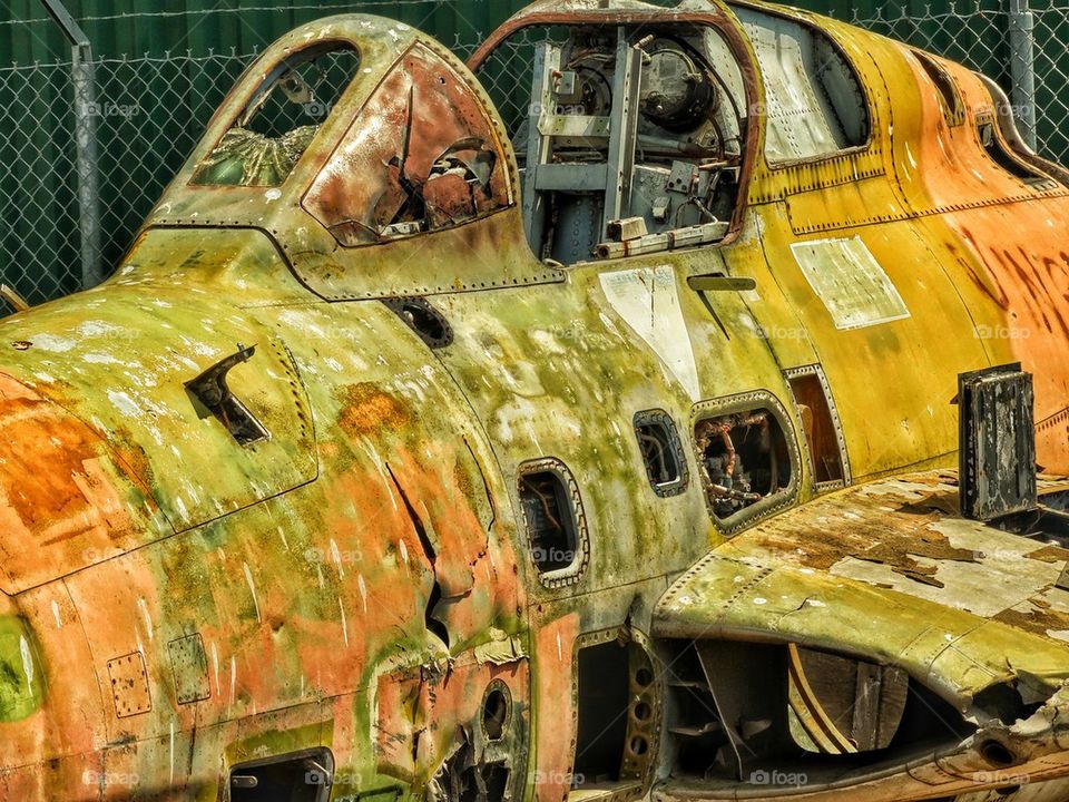 Rusted Old Fighter Plane