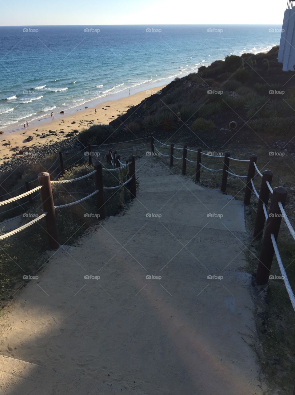 Steps down to the beach Jandia