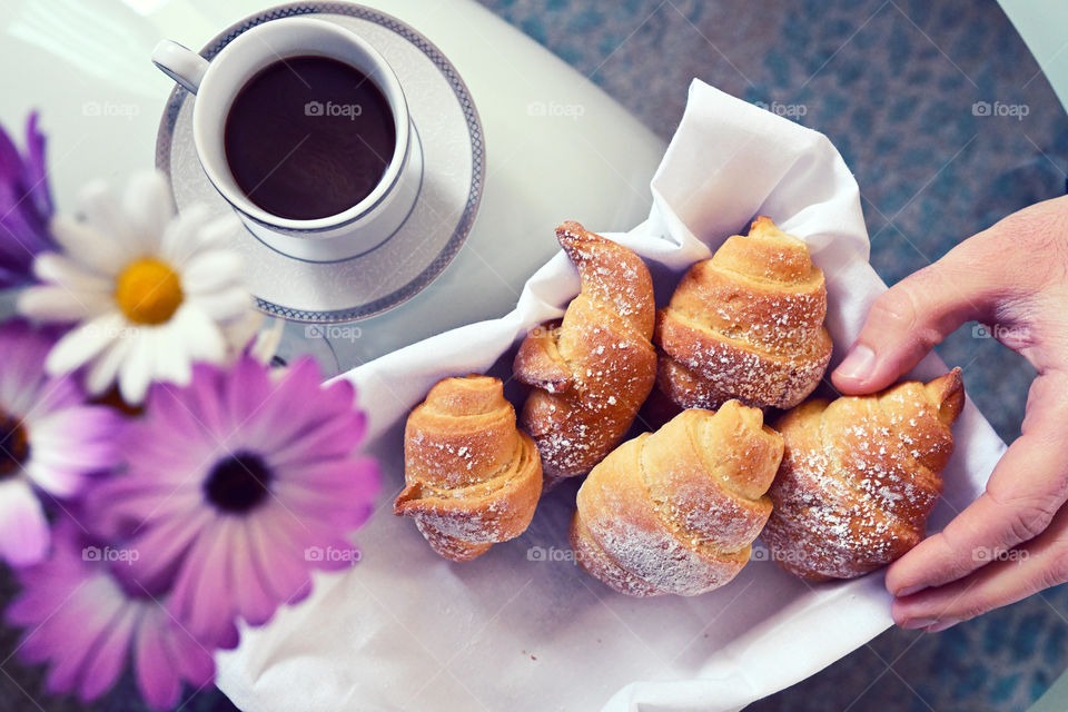 Italian breakfast at home