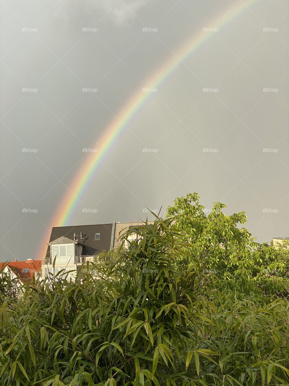 Rainbow on the Sky of Frankfurt 