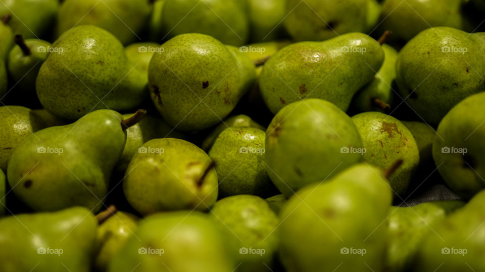 Group of Green Pears