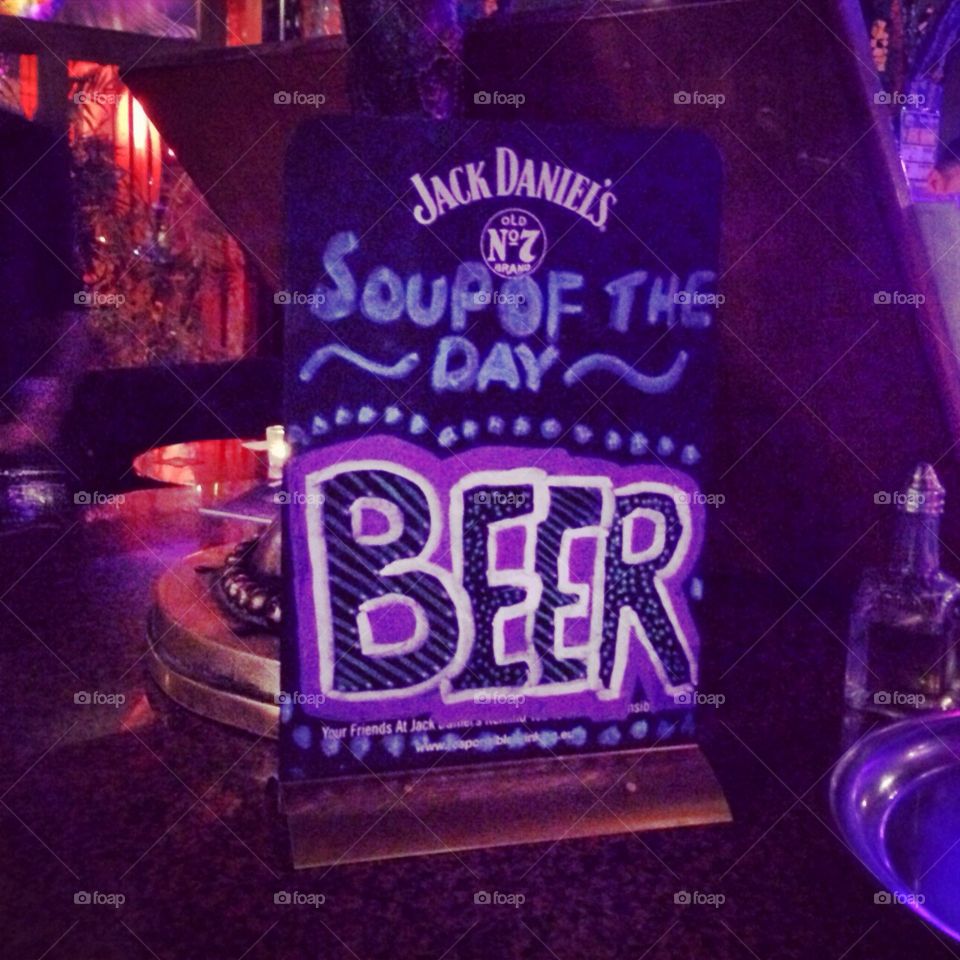 Soup of the day - beer 