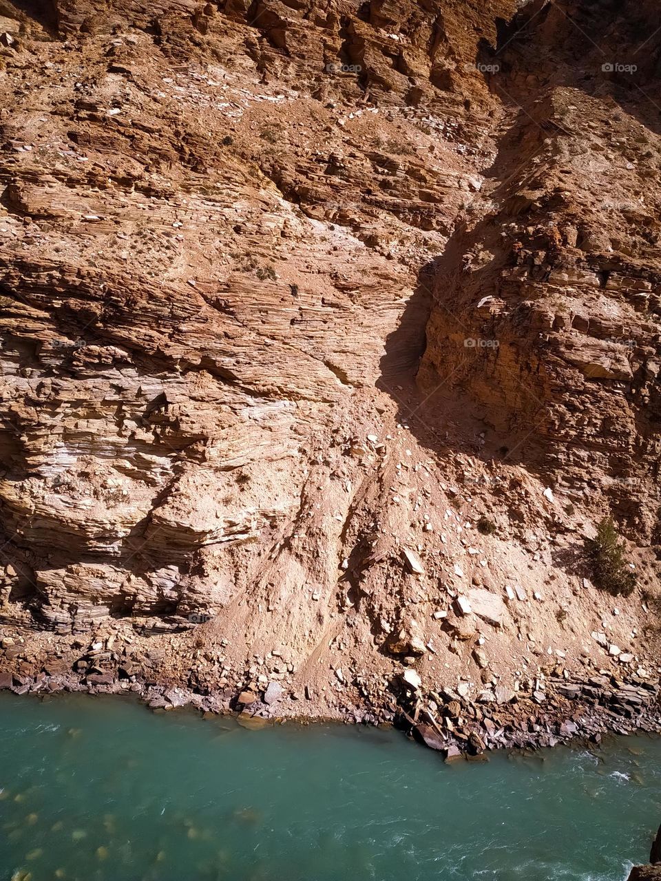 Beautiful landscape on cloudy sky background