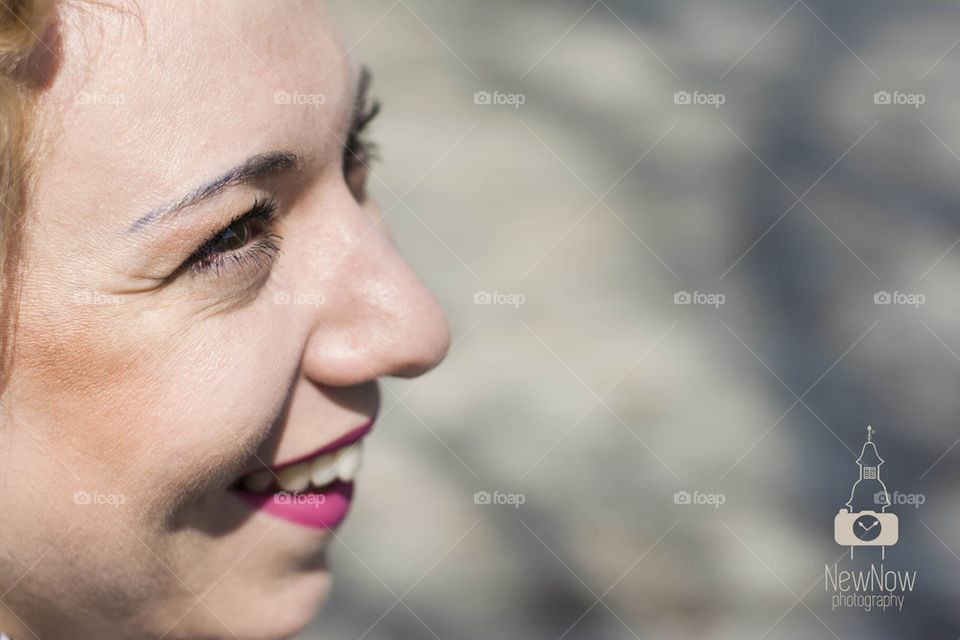 girl smiling closeup