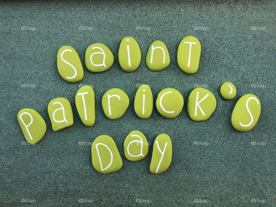 Saint Patrick’s Day with green stones