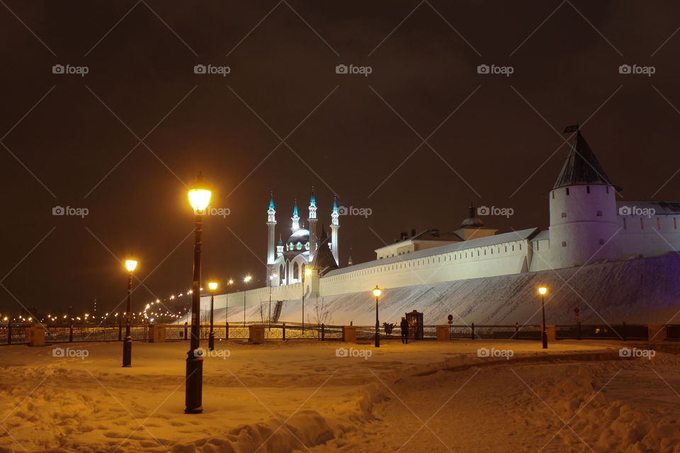 night cityscape of Kazan