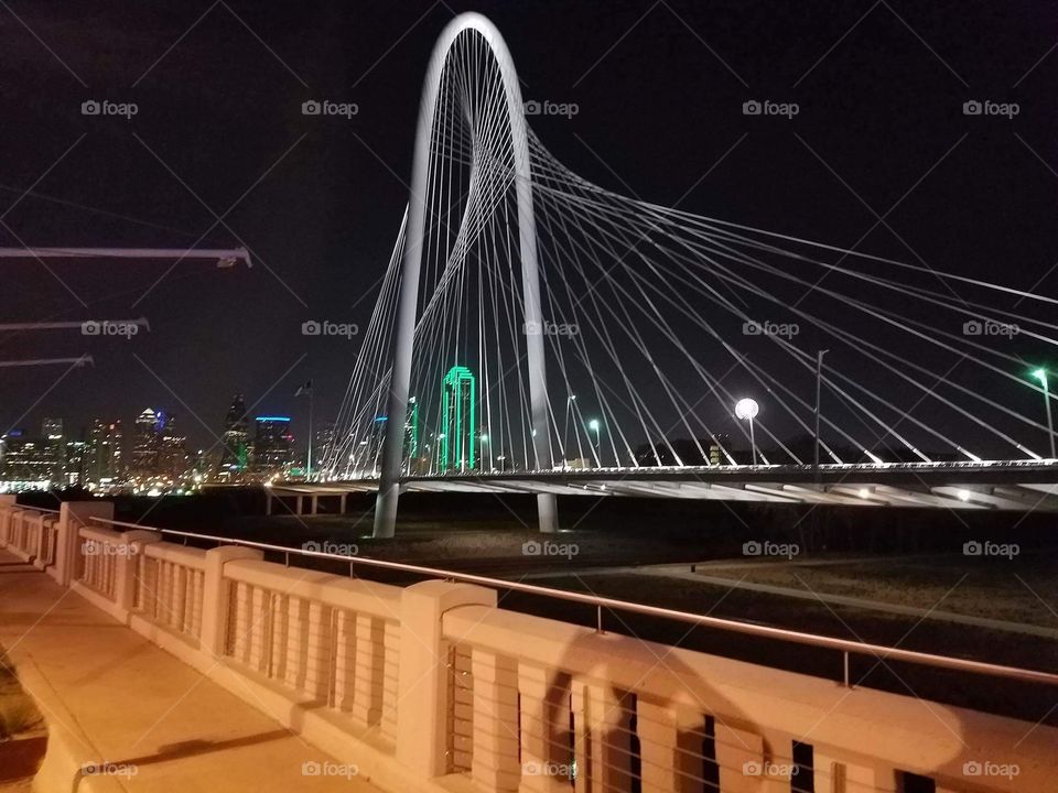 Margaret Hunt Bridge seen from bridge it replaced, now a park