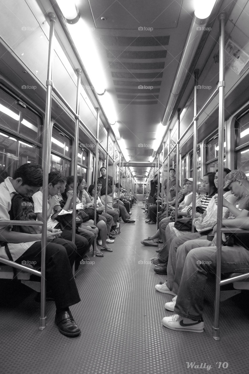 waiting sad transit black and white by silverlight