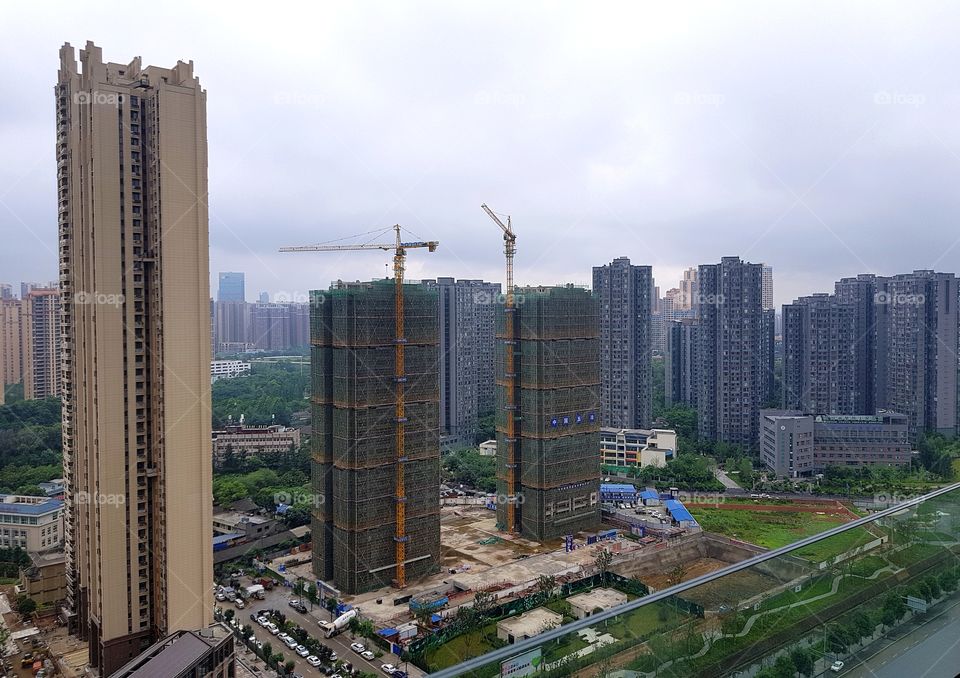 High rise housing in Huaguocun, Chengdu, China.