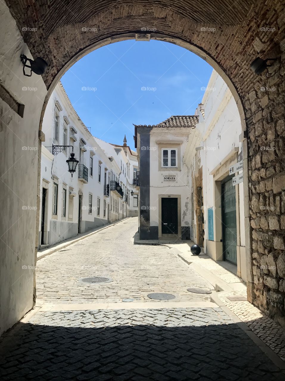 Streets of Faro / south of Portugal / Algarve 