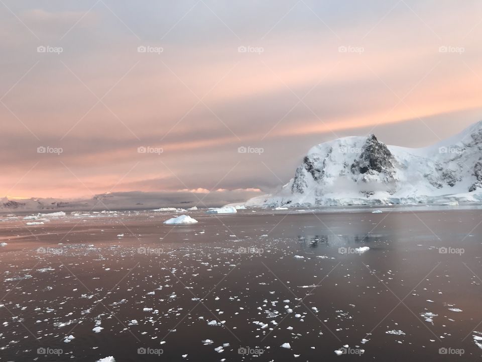 Sunrise in Antarctica 