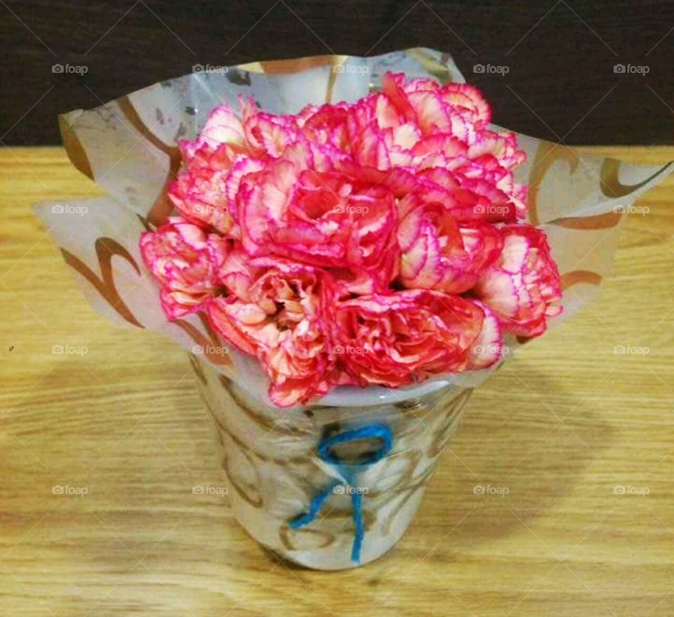Lucky bouquet from friend