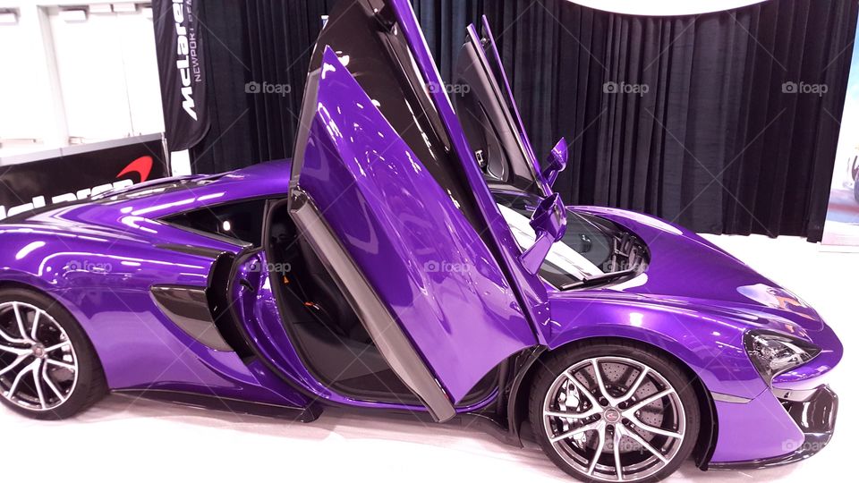 Purple sports car