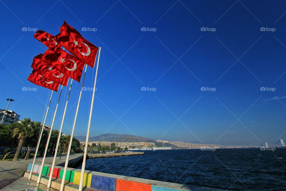 Turkish flags