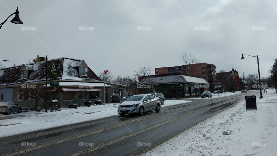 Snow, Winter, Vehicle, Road, Car