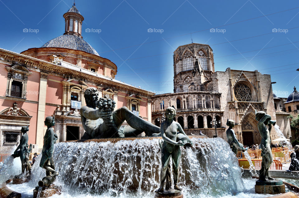 Plaza de la Virgen. Plaza de la Virgen (Valencia - Spain)