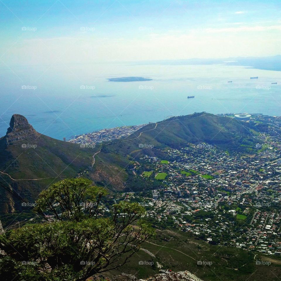 View from Table Mountain, Capetown South Africa
