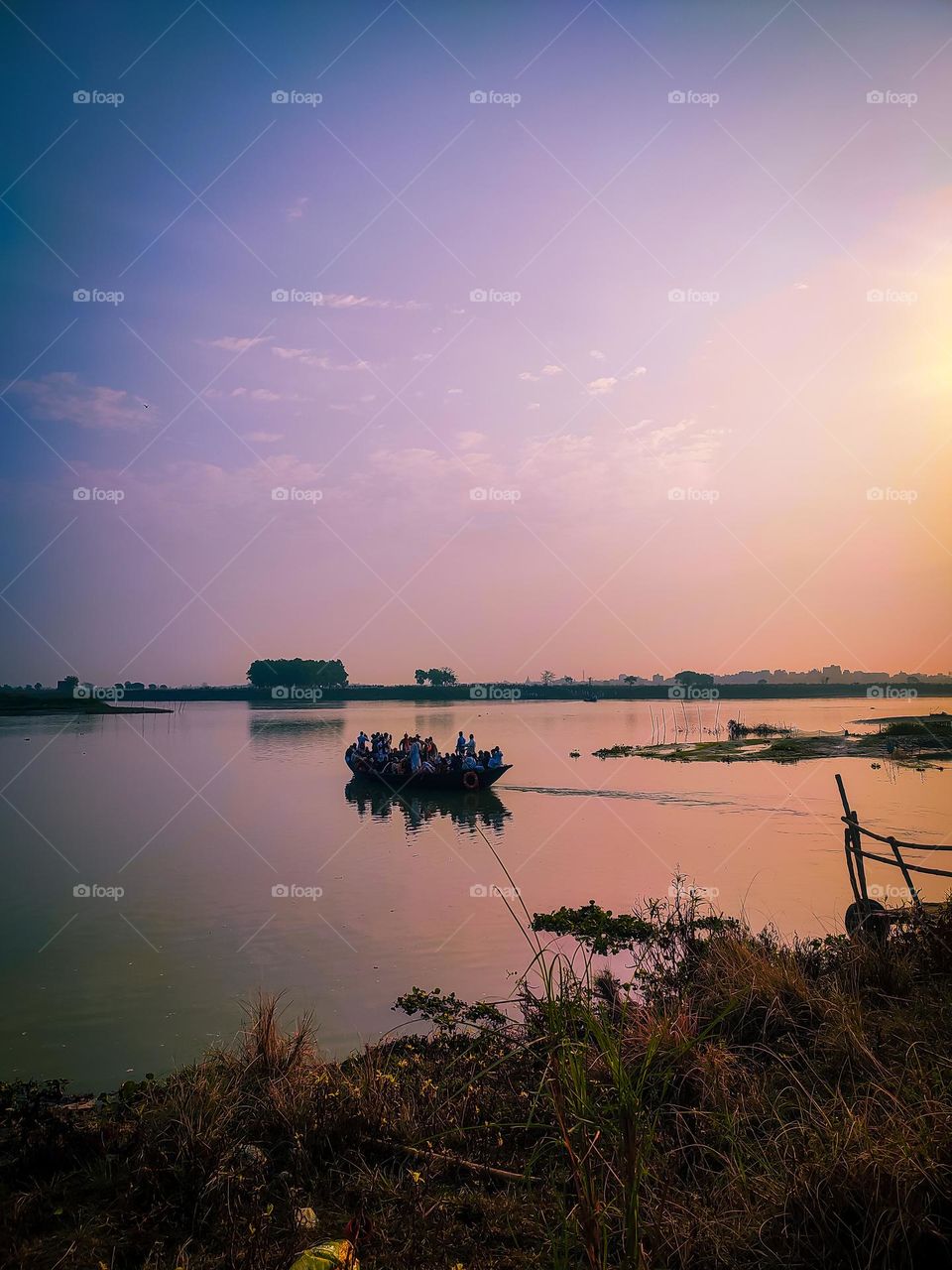 amazing boat in River
