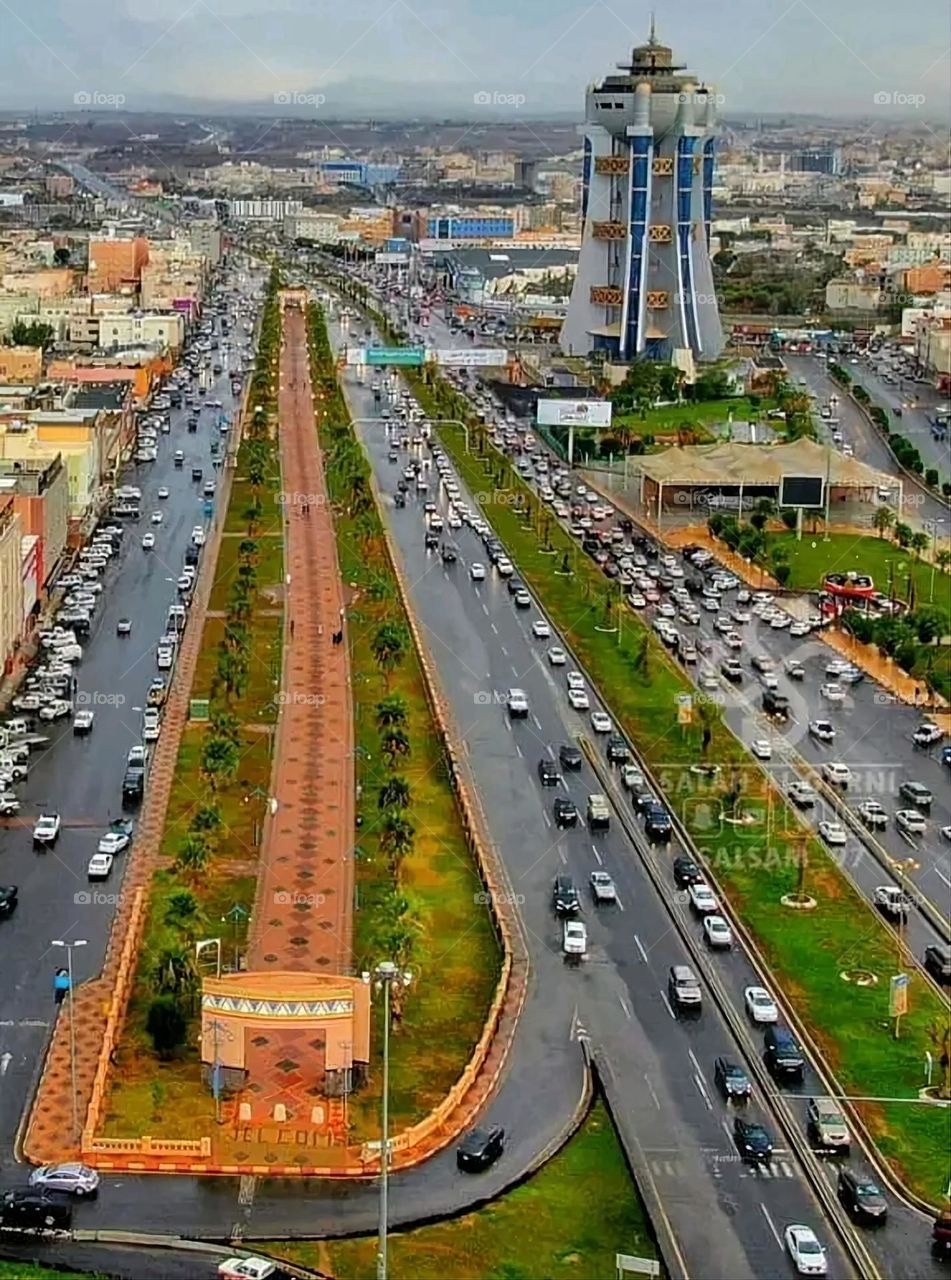 A very beautiful picture, and there is no better picture than it. There is no better picture of green herbs and colorful, red and white roses than it. Glory be to God, the natural and picturesque view, and there is no more