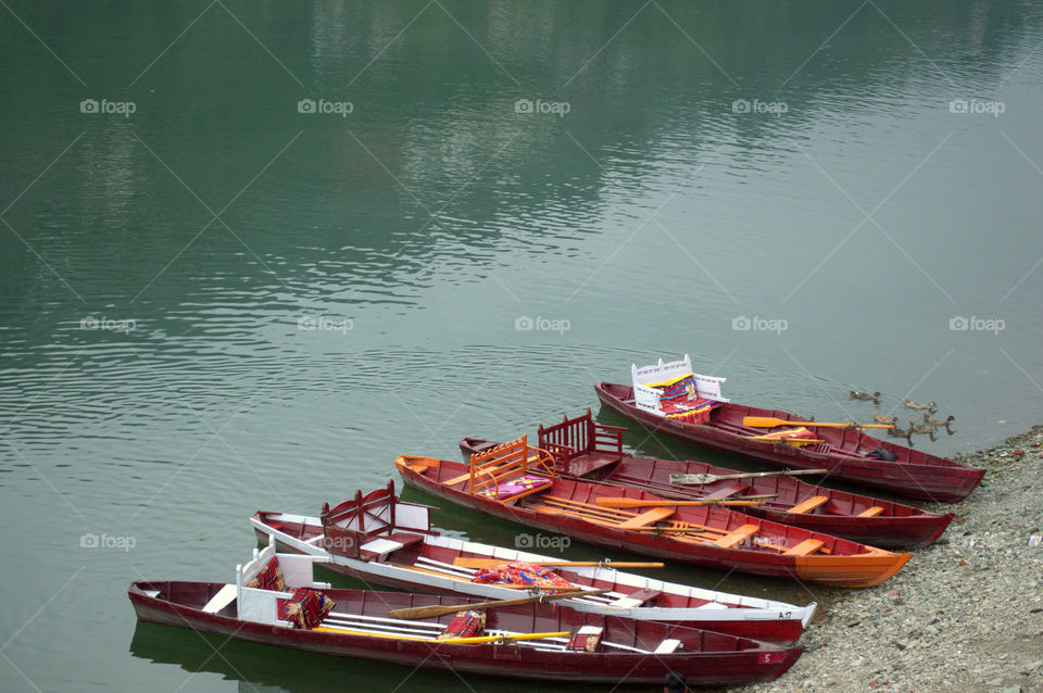 boat on river side