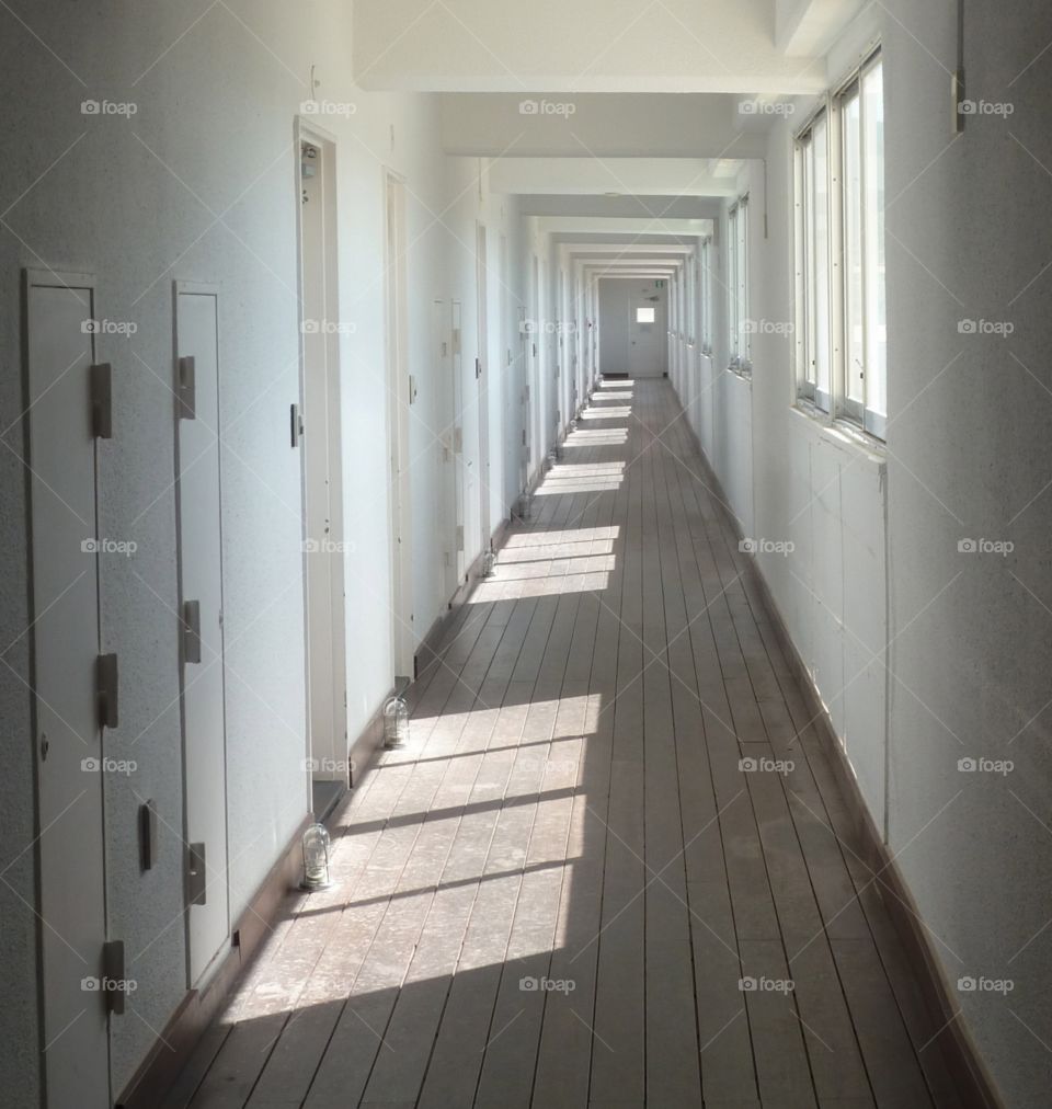 Corridor of an hotel in Okinawa