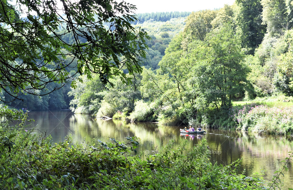 Canoeists on the river