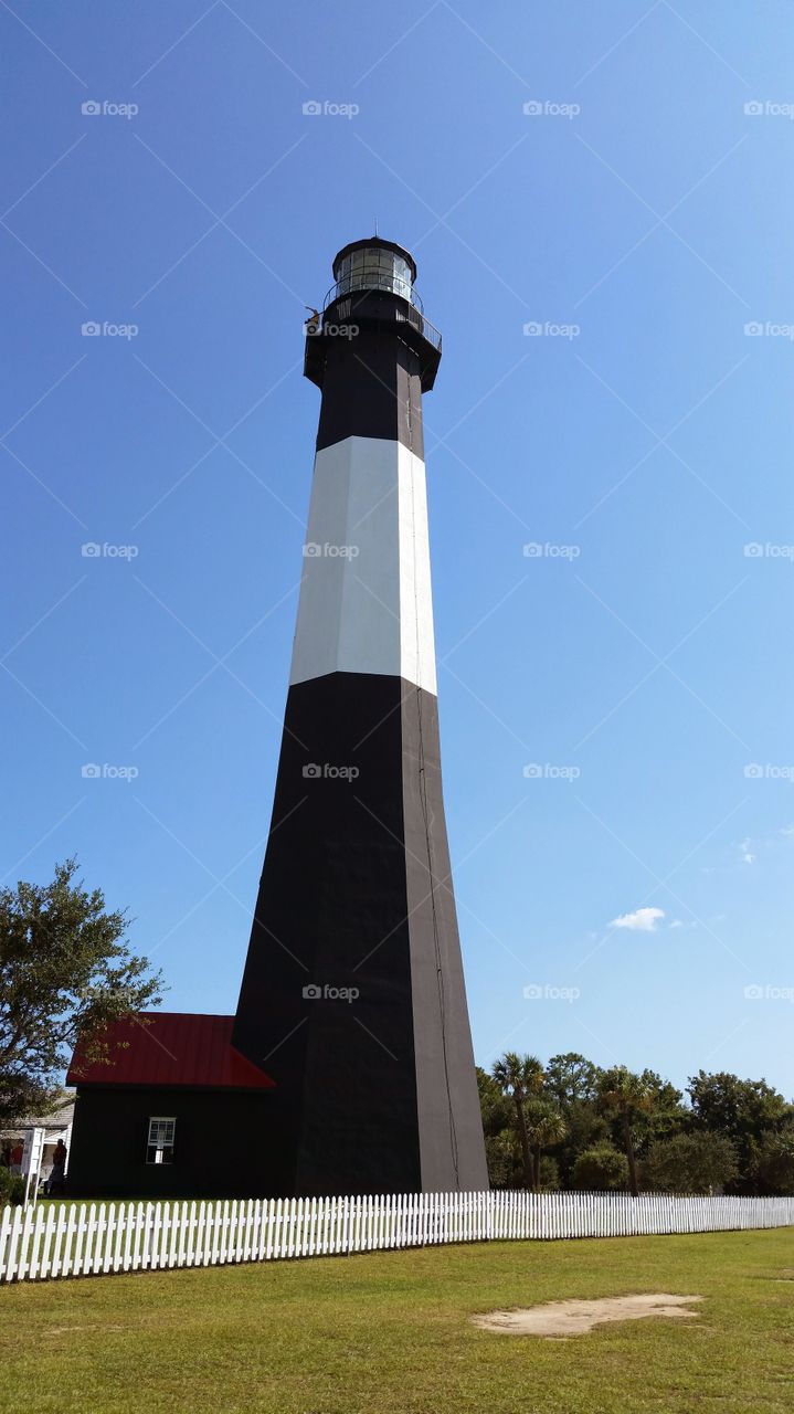 Tybee Island Lighthouse . Lighthouse on Tybee Island, Ga.