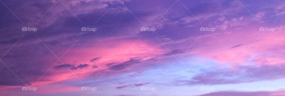 Colourful clouds