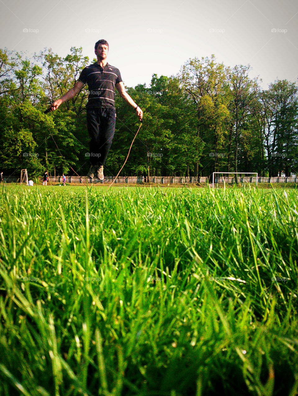 полет спортсмена...