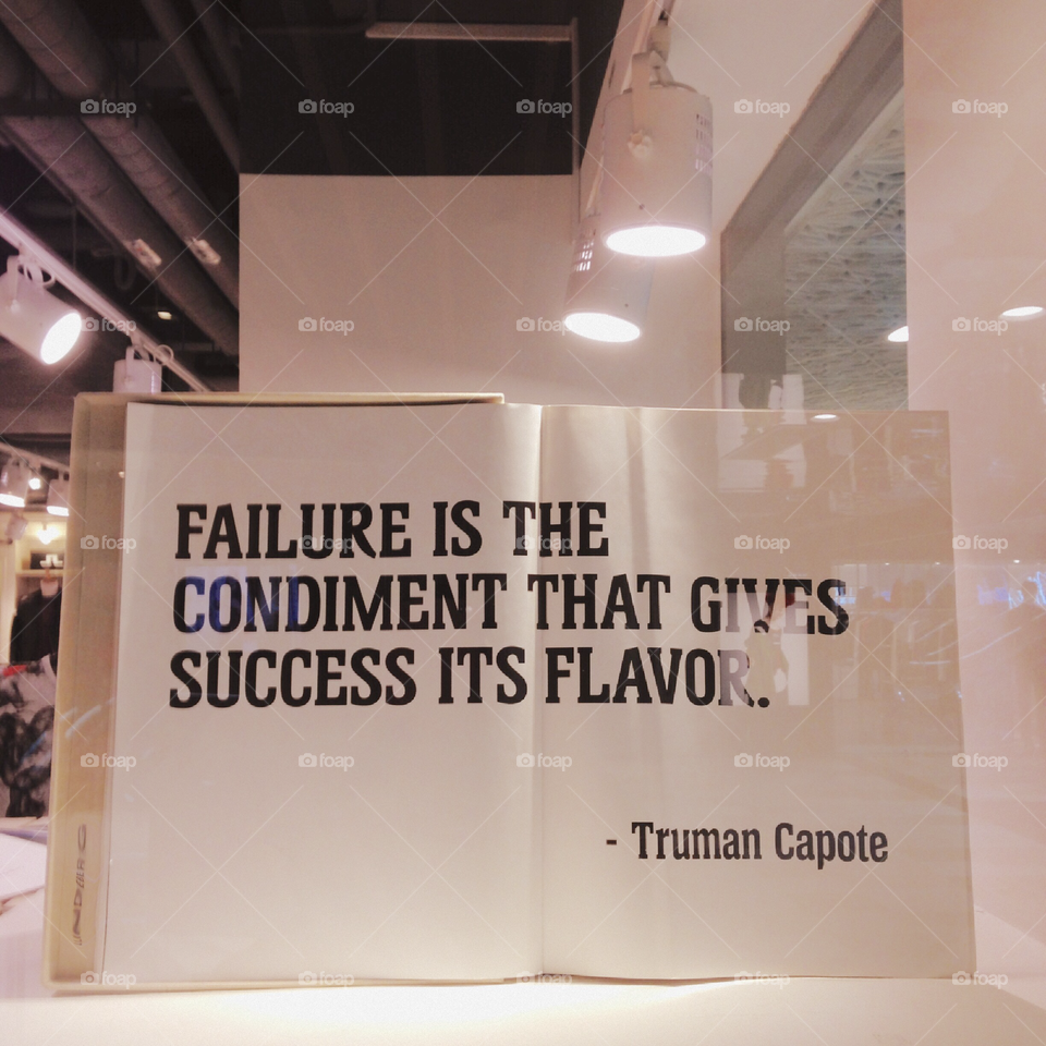 Inspirational motivational words. Black and white. 