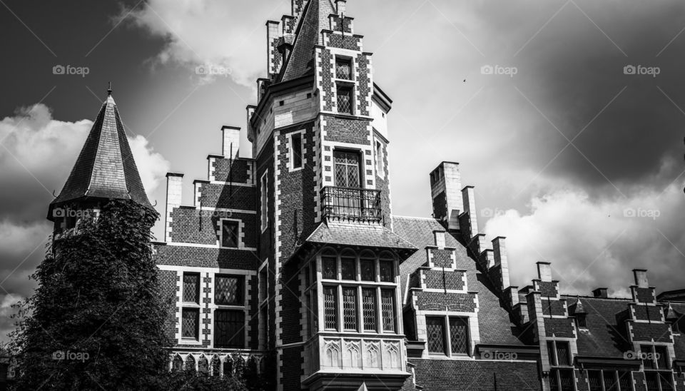 Vintage building in Antwerp