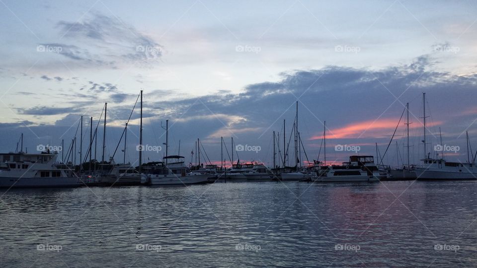 Sunset on the Marina 