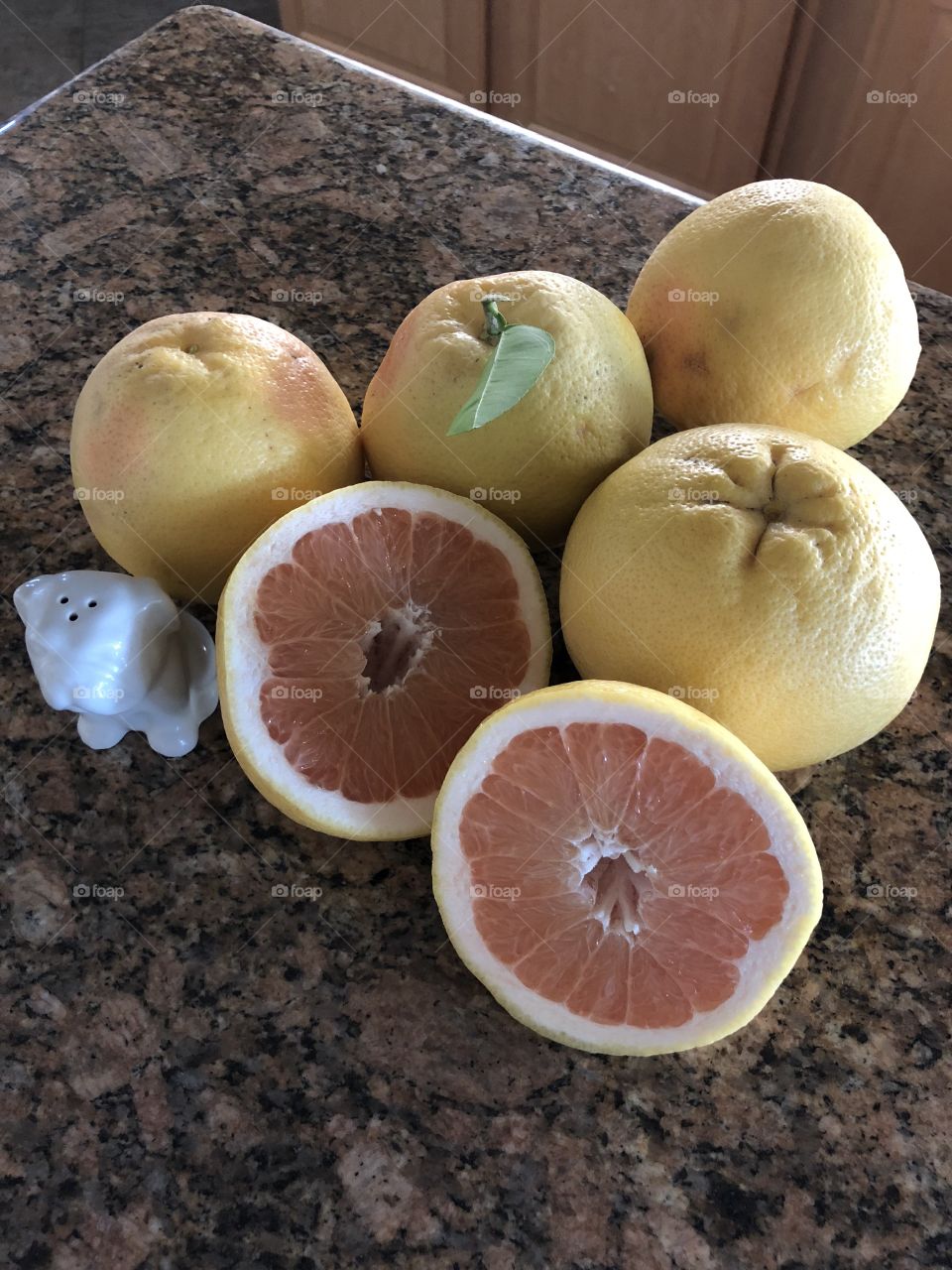 Freshly picked grapefruits that are juicy and delicious