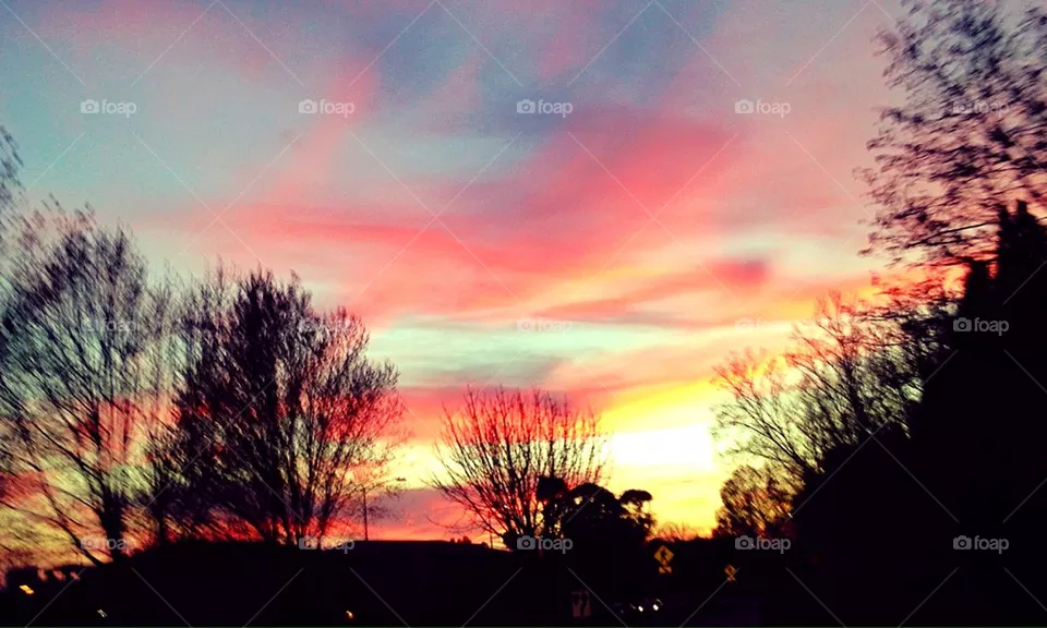 Fire sky