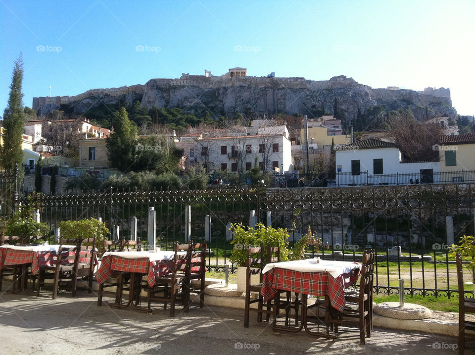 city restaurant view greece by jeanello