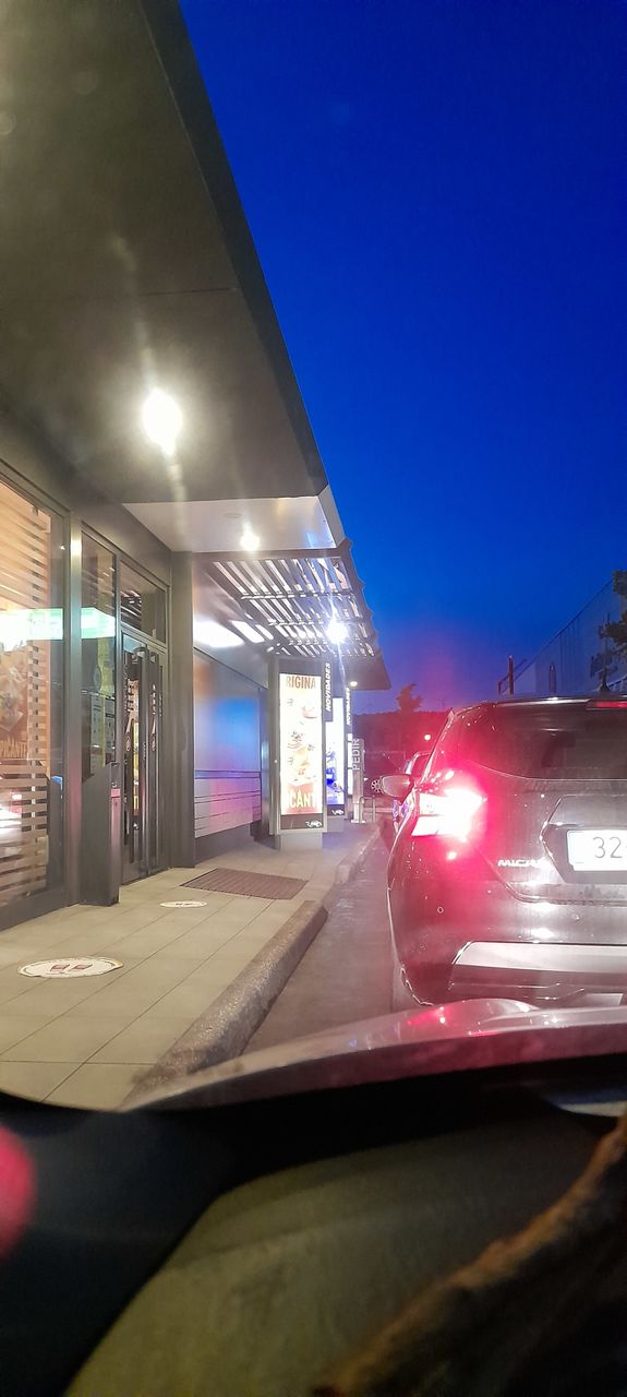 at the drive in