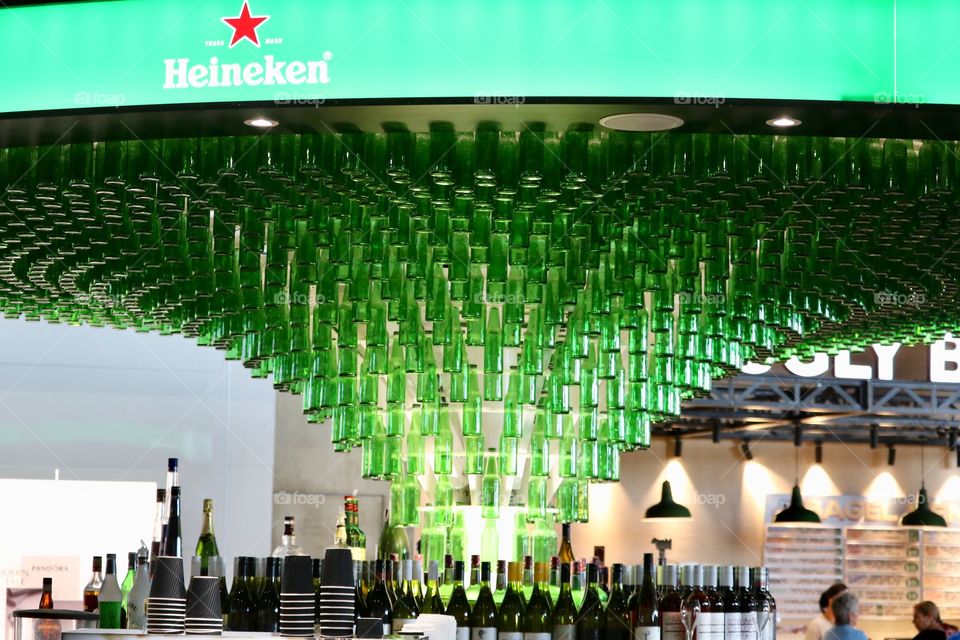 Heineken is everywhere :) at Auckland airport, New Zealand