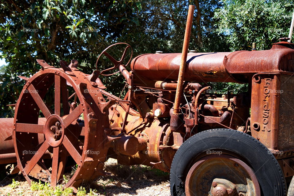 Rusty Fordson tractor