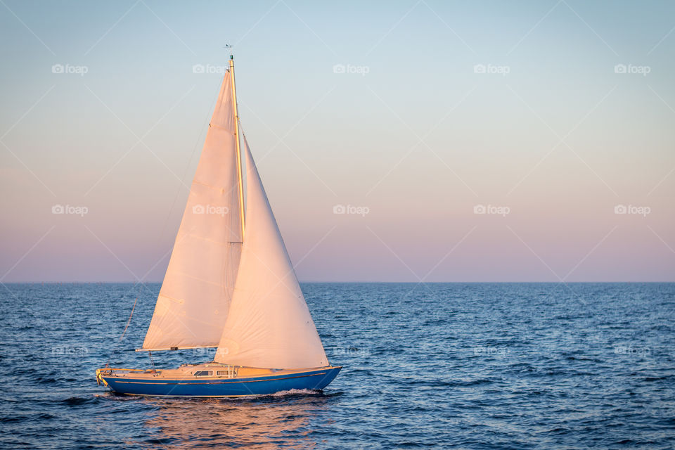 Water, Sailboat, No Person, Sea, Watercraft