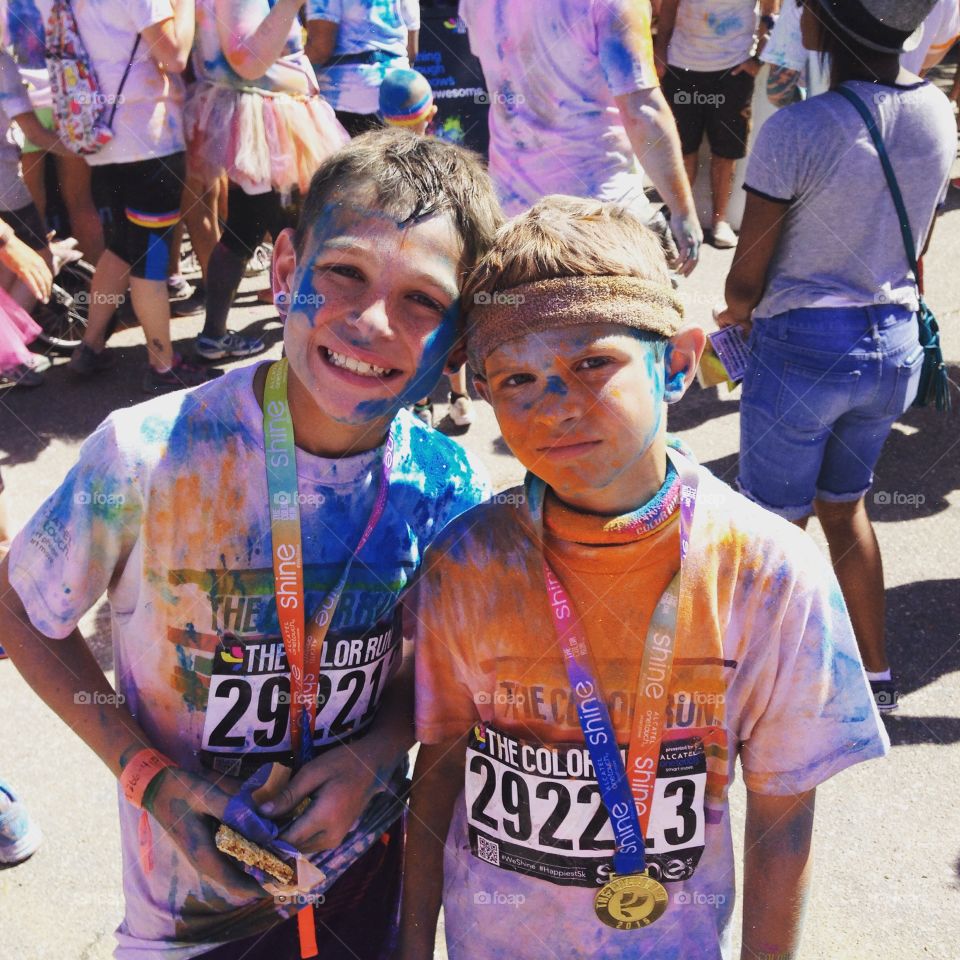 Color Run. They did it! We took on the Color Run this year and had a blast!