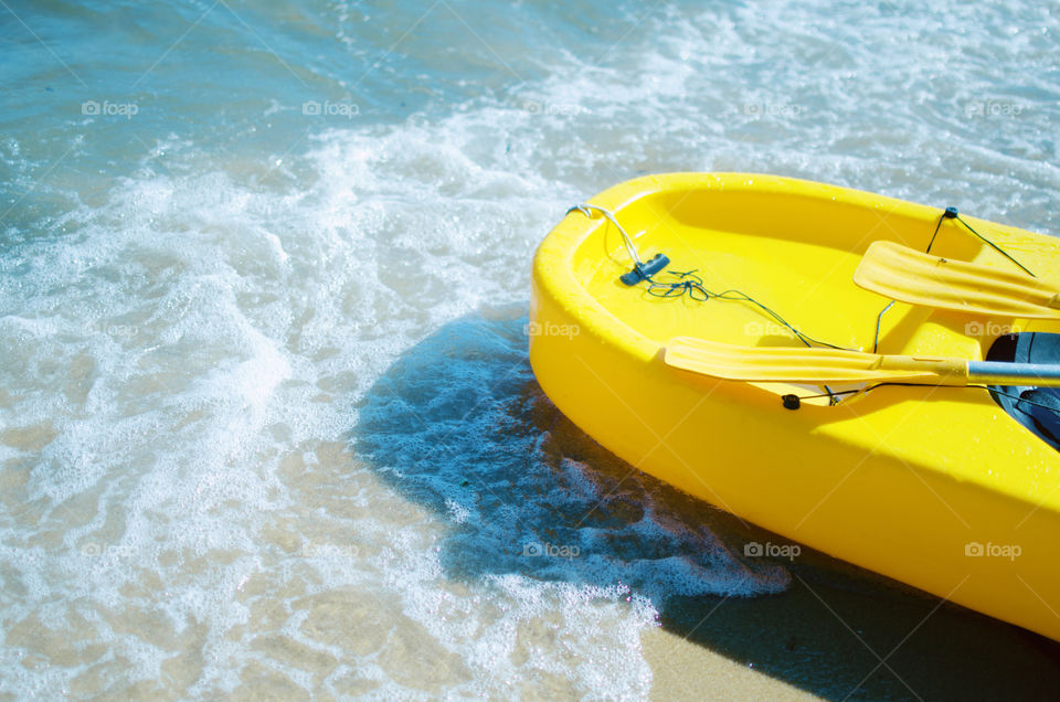 yellow boat