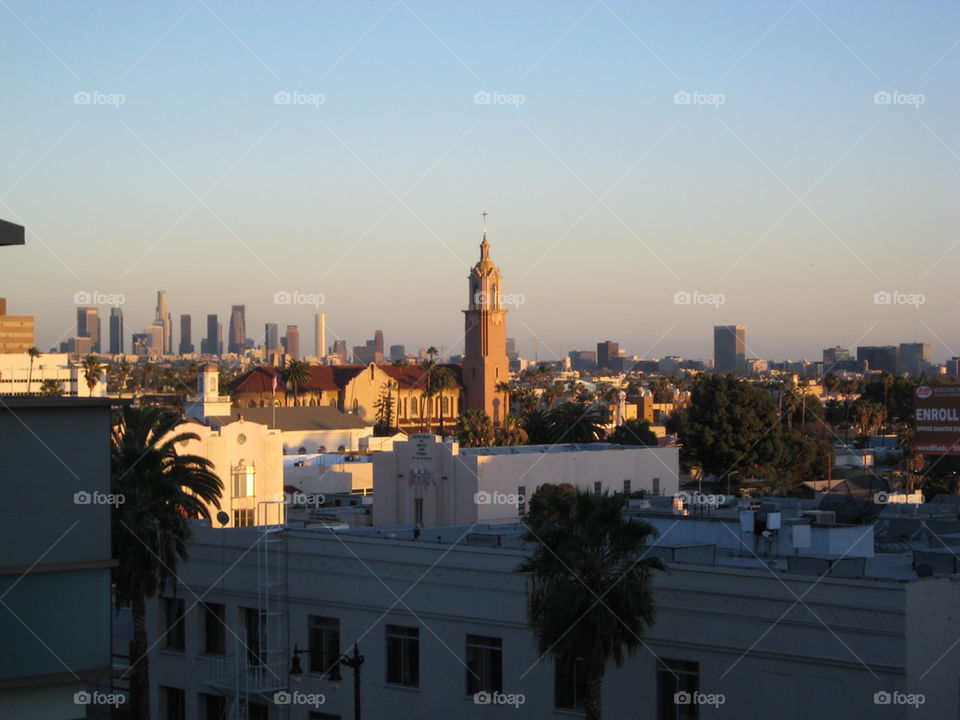 LA Downtown Sunset