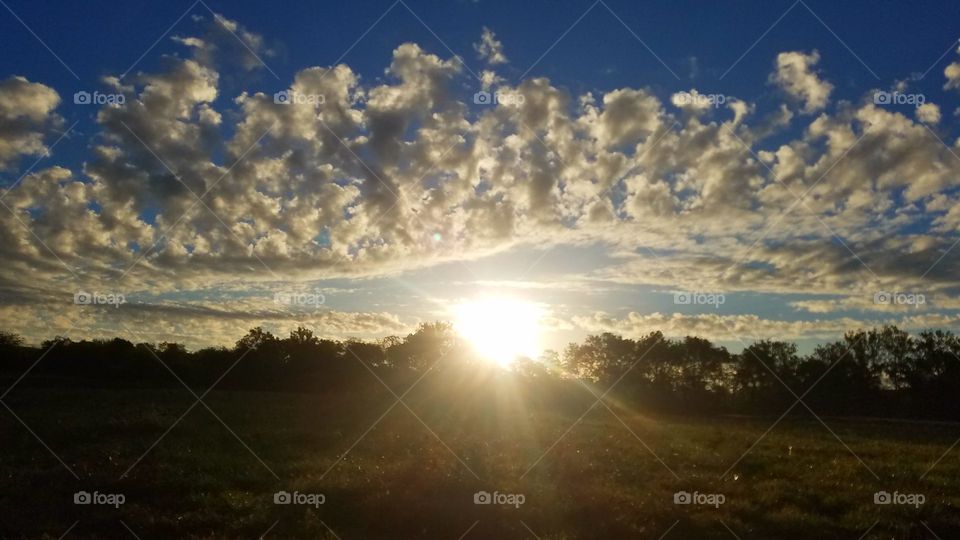 Sun, Sunset, Landscape, Sky, Nature