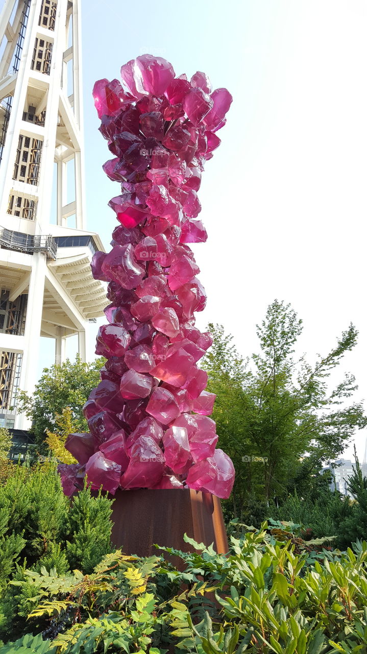 Chihuly rock candy glass sculpture