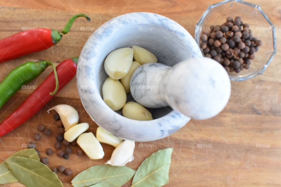 garlic and other spices