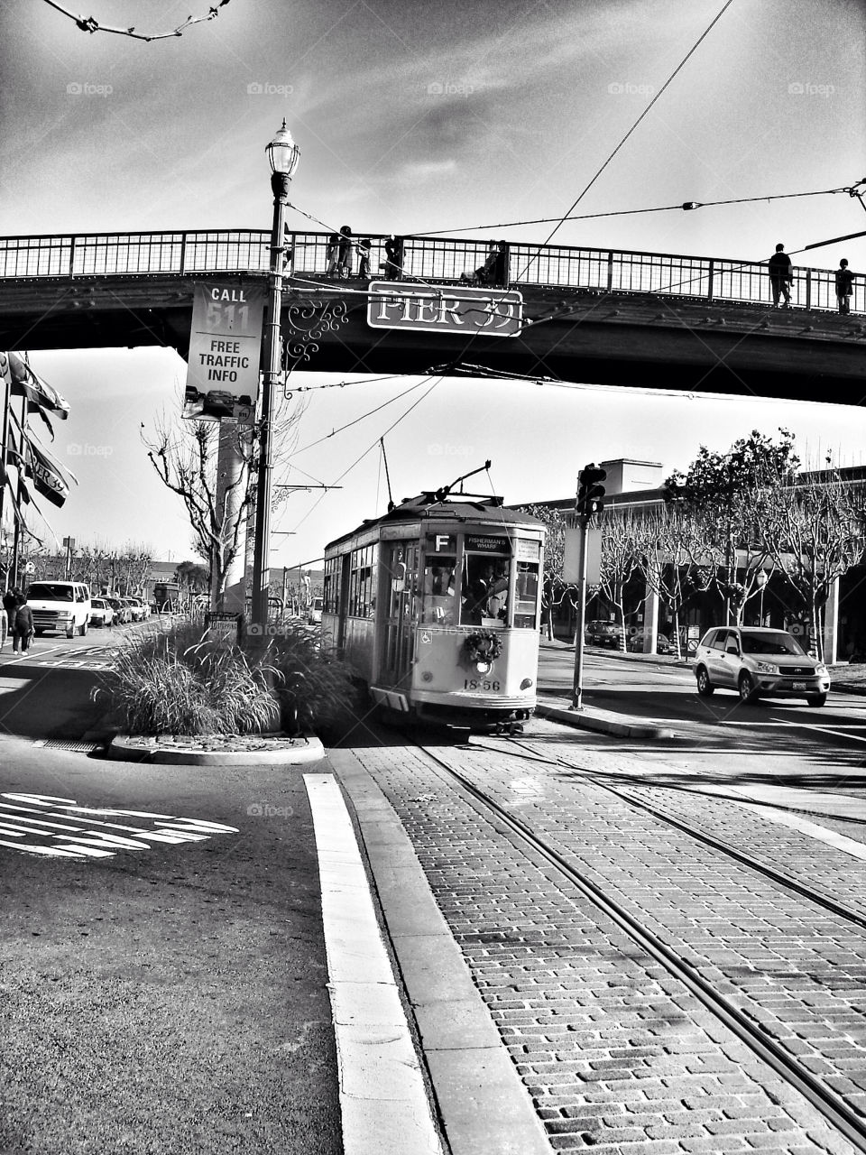 street lamp blackandwhite pier by analia
