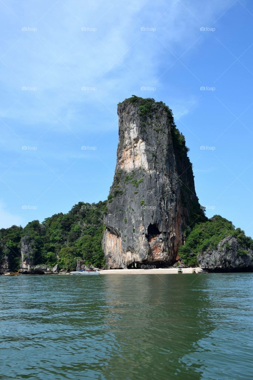 Beautiful lost island in Phang Nga in the south of Thailand 