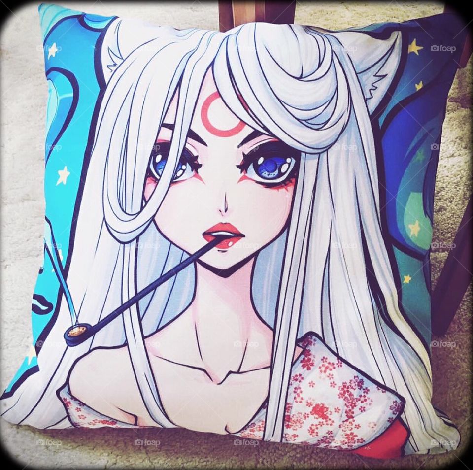 The cute kitsune pillow
(Create on my own pic)