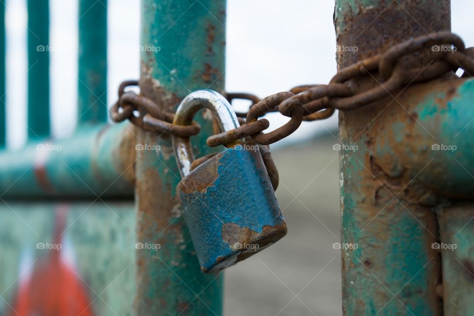 padlock on the gate