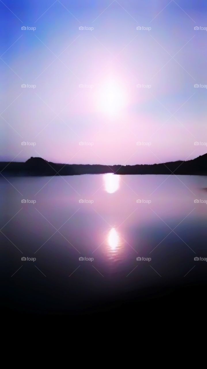 When the sun goes down by the river